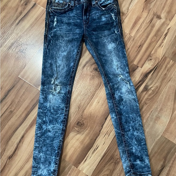 Rock Revival Collector’s Edition Mid Rise Carmine Skinny Jeans Sz 27 - Picture 6 of 11